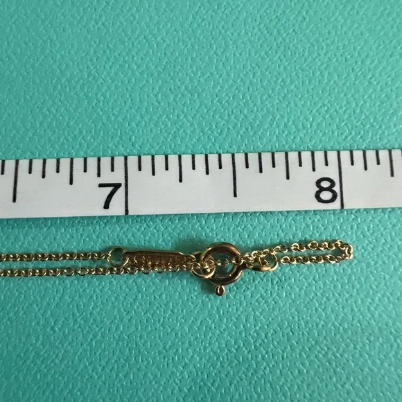 🌸🌸 Authentic Tiffany & Co. 18K Yellow Gold Heart Mother of Pearl Pendant - Picture 3 of 9